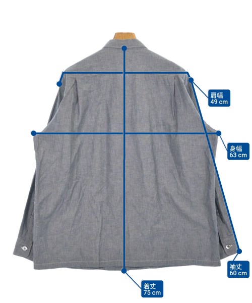 COMME des GARCONS HOMME（コムデギャルソンオム）カジュアルシャツ 青 サイズ:-(XXL位) メンズ/2200615988122
