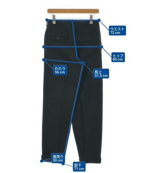 COMME des GARCONS HOMME（コムデギャルソンオム）スラックス 黒 サイズ:S メンズ/2200629514089