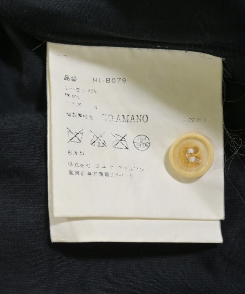 COMME des GARCONS HOMME（コムデギャルソンオム）カジュアルシャツ 黒 サイズ:S メンズ/2200630964026