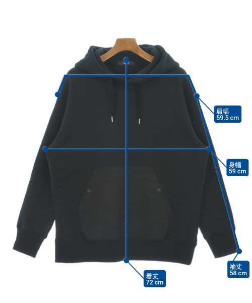 COMME des GARCONS HOMME（コムデギャルソンオム）パーカー 黒 サイズ:S メンズ/2200631661016