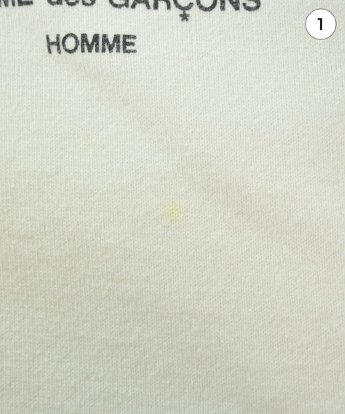 COMME des GARCONS HOMME（コムデギャルソンオム）Tシャツ・カットソー 白 サイズ:S メンズ/2200589989170