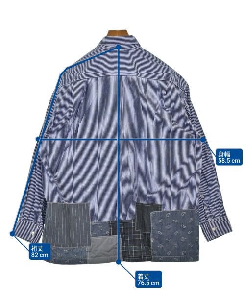 COMME des GARCONS HOMME（コムデギャルソンオム）カジュアルシャツ 紺 サイズ:S メンズ/2200610607295