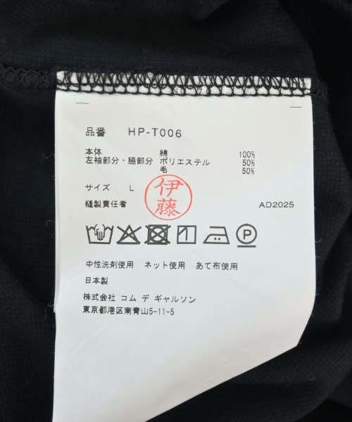 COMME des GARCONS HOMME（コムデギャルソンオム）Tシャツ・カットソー 黒 サイズ:L メンズ/2200611722010