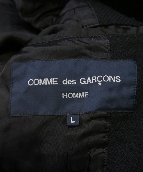 COMME des GARCONS HOMME（コムデギャルソンオム）ステンカラーコート 黒 サイズ:L メンズ/2200612905016