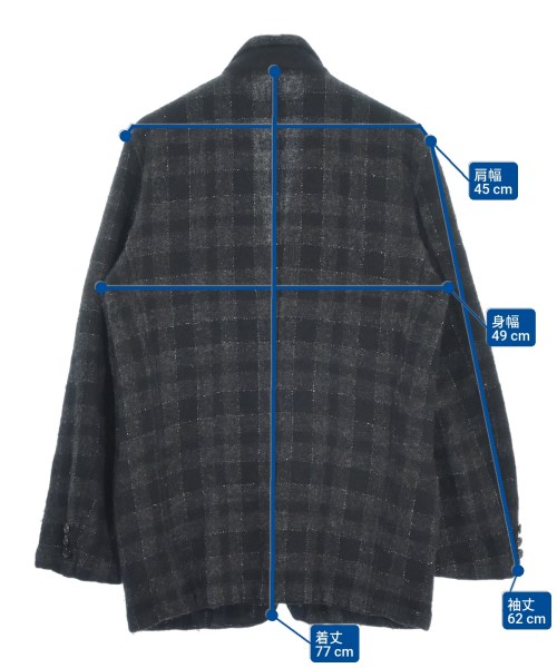COMME des GARCONS HOMME（コムデギャルソンオム）カジュアルジャケット 黒 サイズ:S メンズ/2200611211156