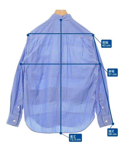 COMME des GARCONS HOMME（コムデギャルソンオム）カジュアルシャツ 青 サイズ:XS メンズ/2200613198035