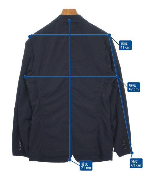 COMME des GARCONS HOMME（コムデギャルソンオム）カジュアルジャケット 紺 サイズ:XS メンズ/2200613325035