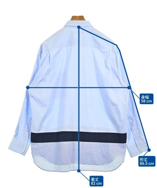 COMME des GARCONS HOMME（コムデギャルソンオム）カジュアルシャツ 青 サイズ:M メンズ/2200608606040