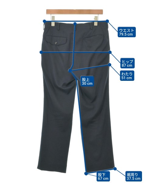 COMME des GARCONS HOMME（コムデギャルソンオム）スラックス 黒 サイズ:XS メンズ/2200614222036