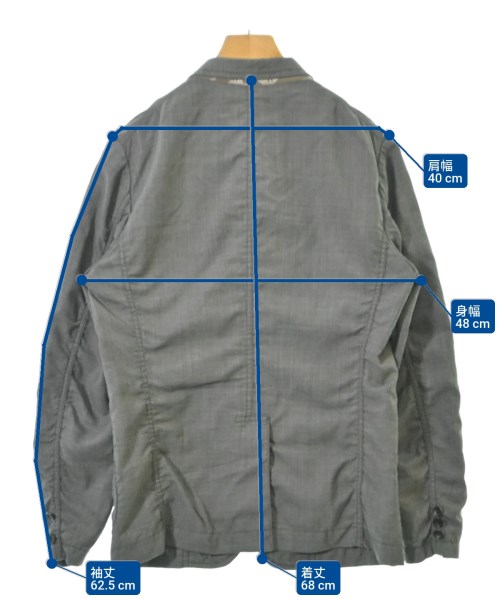 COMME des GARCONS HOMME（コムデギャルソンオム）ジャケット グレー サイズ:XS メンズ/2200614222067