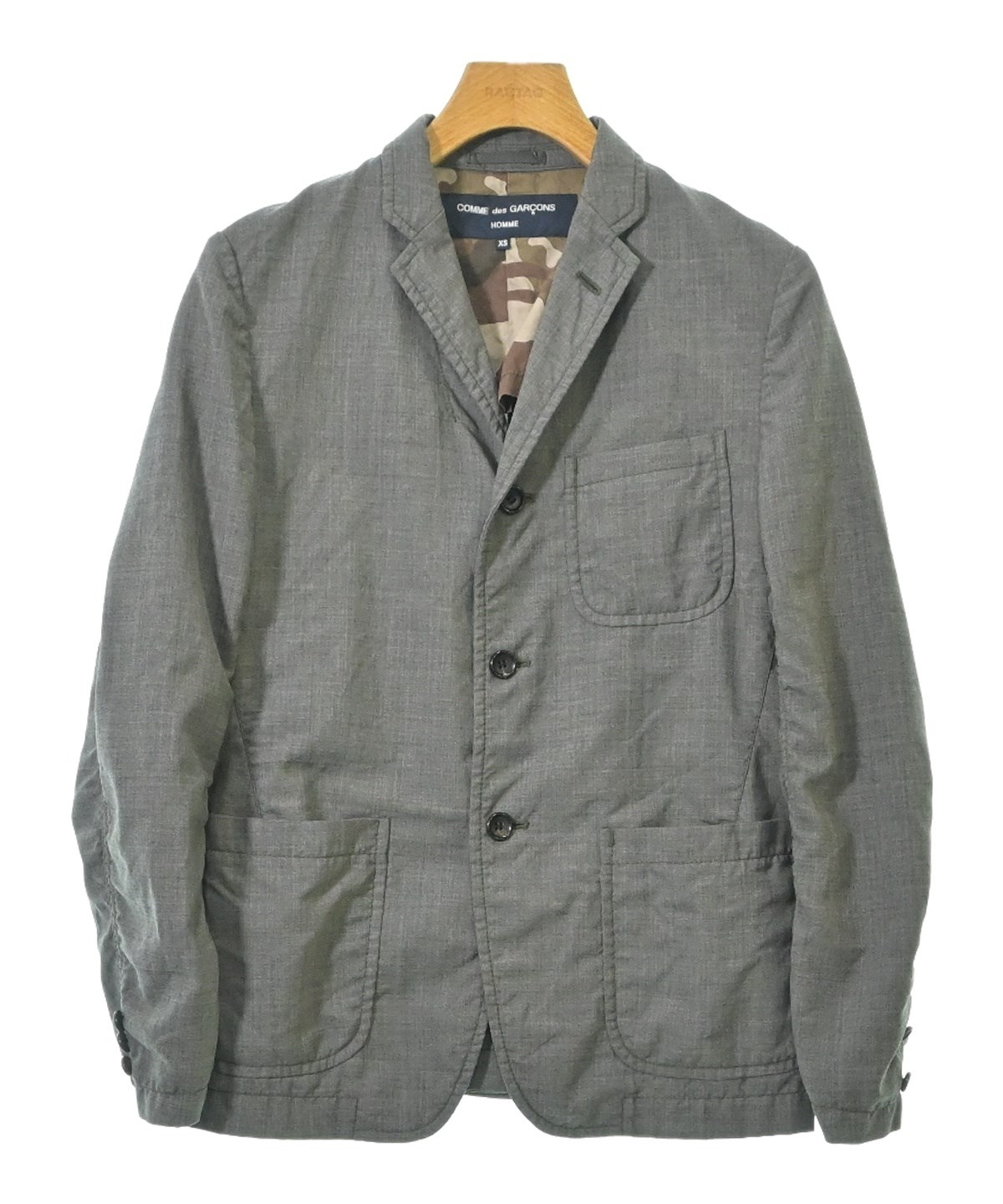 COMME des GARÇONS HOMME グレー ジャケットsizeM COMME des GARCONS HOMME（コムデギャルソンオム）ジャケット グレー