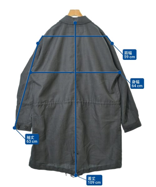 COMME des GARCONS HOMME（コムデギャルソンオム）モッズコート グレー サイズ:L メンズ/2200614265019