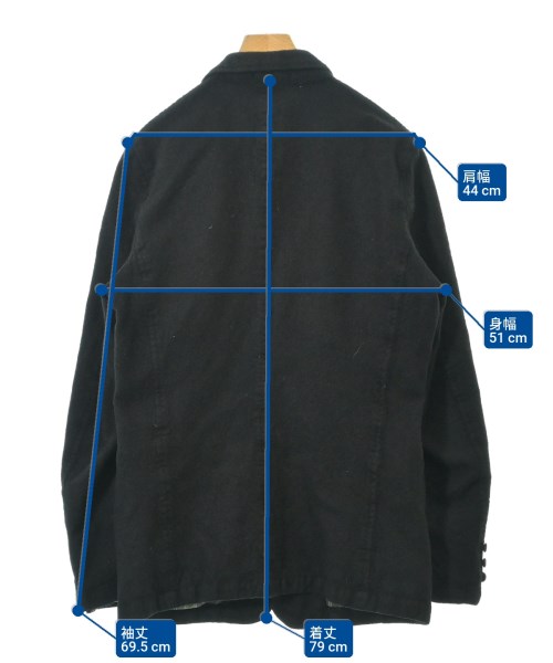 COMME des GARCONS HOMME（コムデギャルソンオム）カジュアルジャケット 黒 サイズ:L メンズ/2200614865011