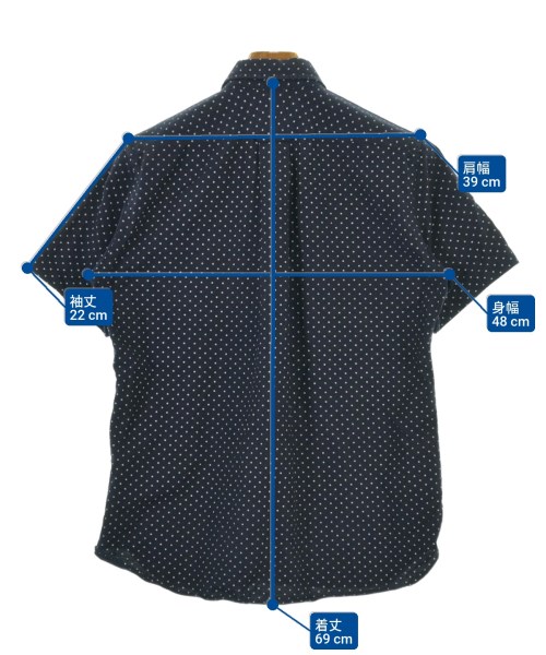COMME des GARCONS HOMME（コムデギャルソンオム）カジュアルシャツ 紺 サイズ:S メンズ/2200609616093