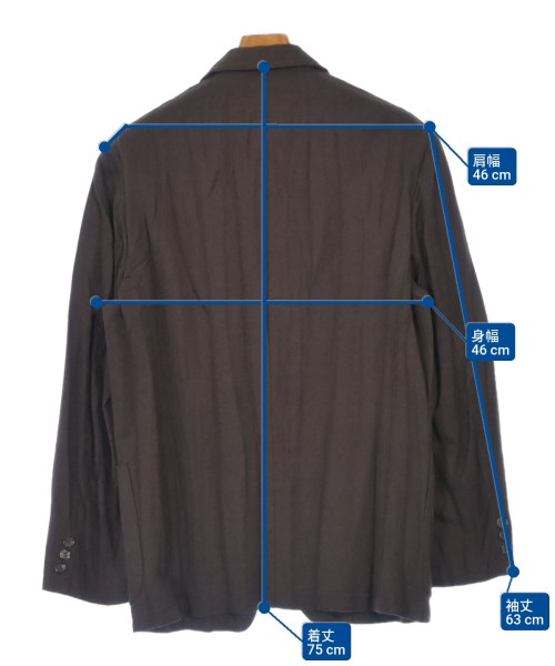 COMME des GARCONS HOMME（コムデギャルソンオム）カジュアルジャケット 茶 サイズ:S メンズ/2200616072035