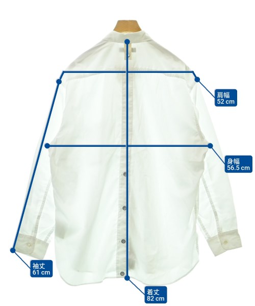 COMME des GARCONS HOMME（コムデギャルソンオム）カジュアルシャツ 白 サイズ:L メンズ/2200616927090