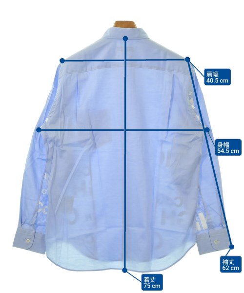 COMME des GARCONS HOMME（コムデギャルソンオム）カジュアルシャツ 青 サイズ:S メンズ/2200619272142