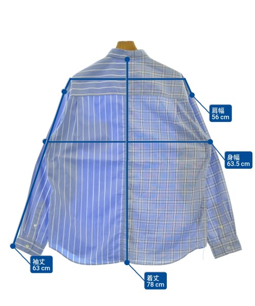 COMME des GARCONS HOMME（コムデギャルソンオム）カジュアルシャツ 青 サイズ:L メンズ/2200620421027