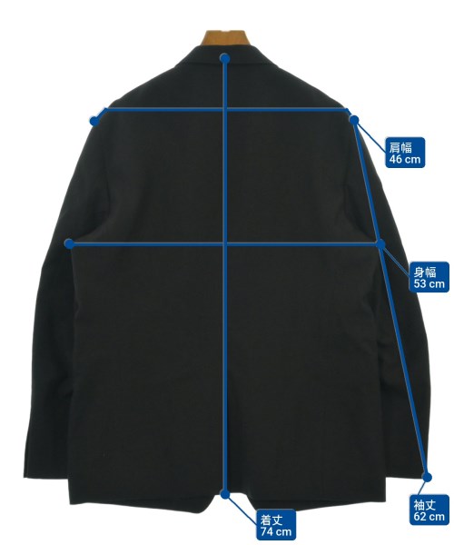 COMME des GARCONS HOMME（コムデギャルソンオム）テーラードジャケット 黒 サイズ:S メンズ/2200620537018
