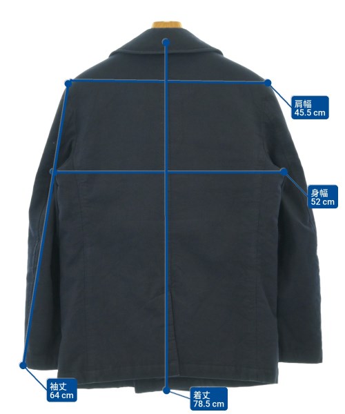 COMME des GARCONS HOMME（コムデギャルソンオム）ピーコート 紺 サイズ:S メンズ/2200620593052