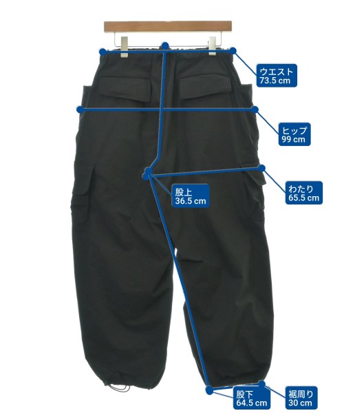 COMME des GARCONS HOMME（コムデギャルソンオム）カーゴパンツ 黒 サイズ:XS メンズ/2200620044035