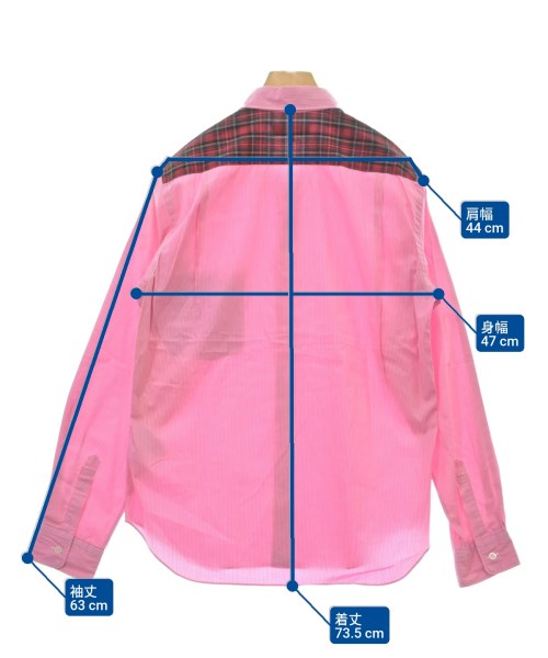 COMME des GARCONS HOMME（コムデギャルソンオム）カジュアルシャツ ピンク サイズ:SS メンズ/2200620538121