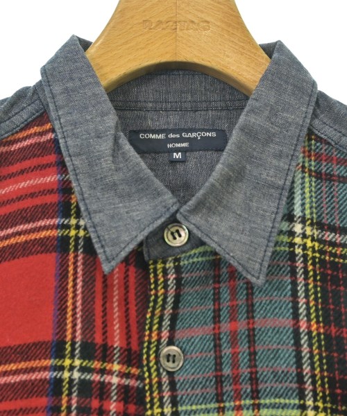 COMME des GARCONS HOMME（コムデギャルソンオム）カジュアルシャツ 赤 サイズ:M メンズ/2200620538138