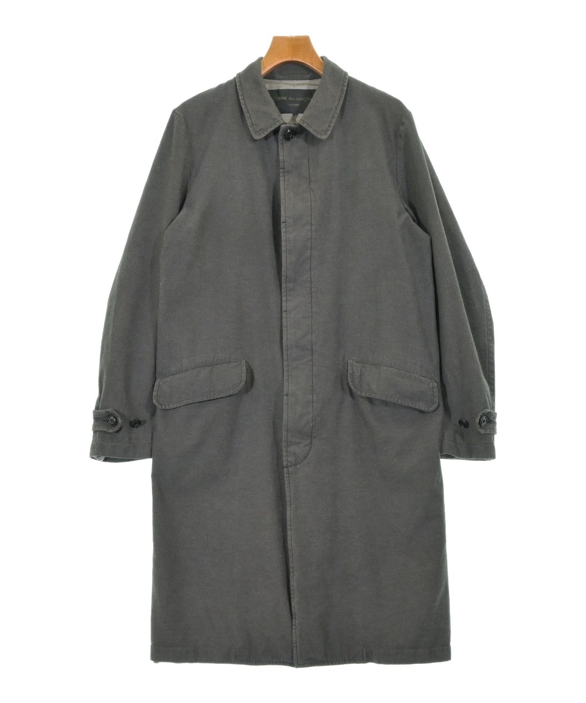 COMME DE GARCON コムコムコート　グレーS COMME des GARCONS HOMME（コムデギャルソンオム）ステンカラー