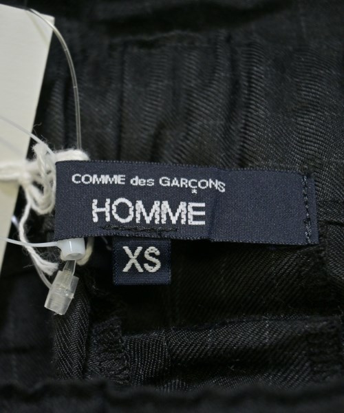 COMME des GARCONS HOMME（コムデギャルソンオム）スラックス 黒 サイズ:XS メンズ/2200600891055