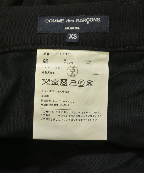 COMME des GARCONS HOMME（コムデギャルソンオム）スラックス 黒 サイズ:XS メンズ/2200672797033