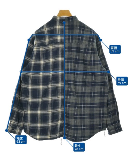 COMME des GARCONS HOMME（コムデギャルソンオム）カジュアルシャツ 紺 サイズ:L メンズ/2200673017055