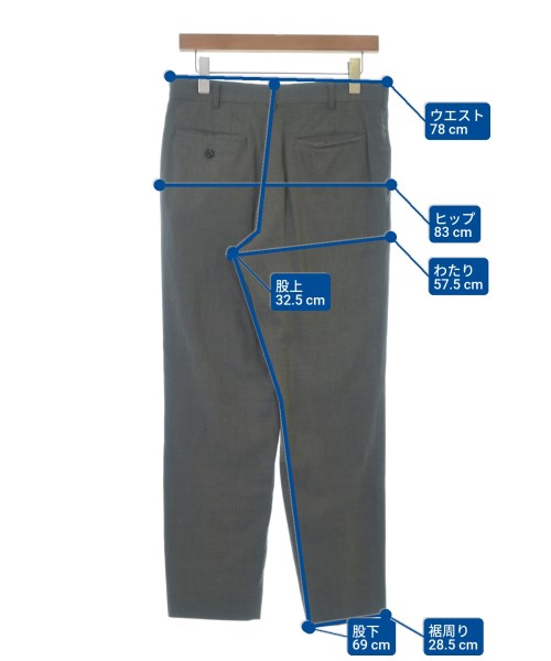 COMME des GARCONS HOMME（コムデギャルソンオム）クロップドパンツ グレー サイズ:XS メンズ/2200669462043