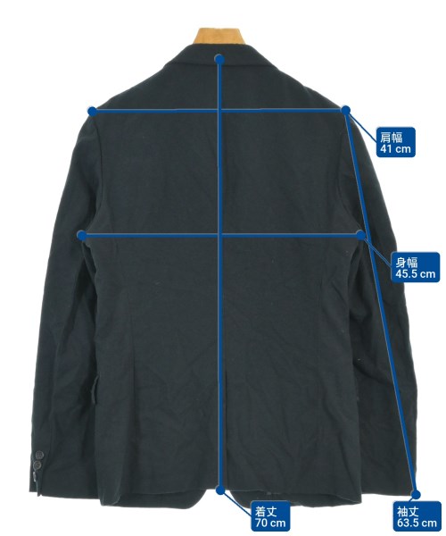 COMME des GARCONS HOMME（コムデギャルソンオム）ジャケット 黒 サイズ:XS メンズ/2200669462050