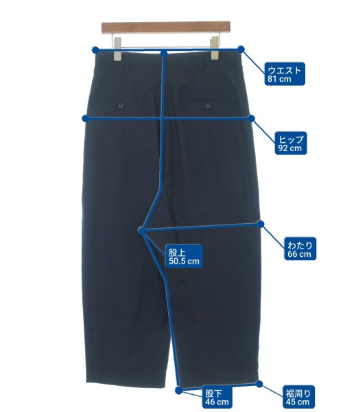 COMME des GARCONS HOMME（コムデギャルソンオム）クロップドパンツ 紺 サイズ:XS メンズ/2200669462067