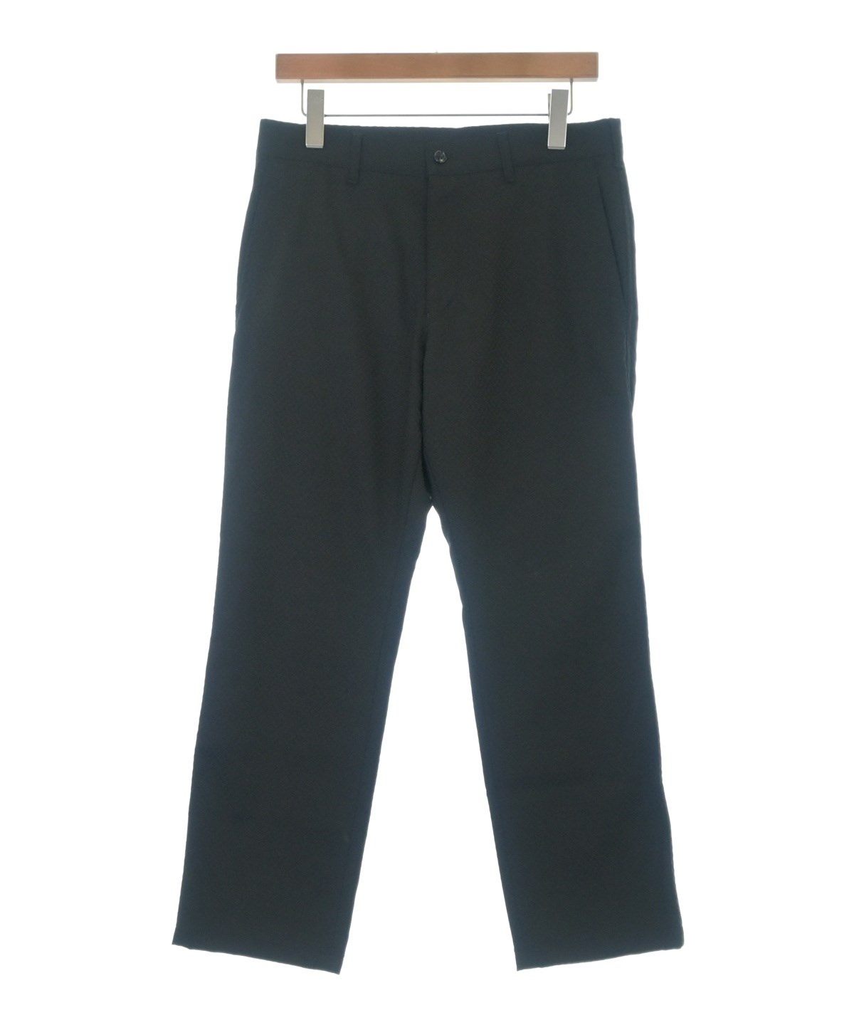 BLACK COMME des GARCONS ポリエステルクロップドパンツ COMME des GARCONS HOMME（コムデギャルソンオム）クロップドパンツ 黒