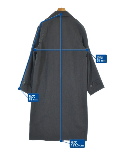 COMME des GARCONS HOMME（コムデギャルソンオム）ステンカラーコート グレー サイズ:M メンズ/2200673917034