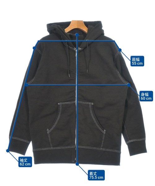 COMME des GARCONS HOMME（コムデギャルソンオム）パーカー 黒 サイズ:S メンズ/2200675181174