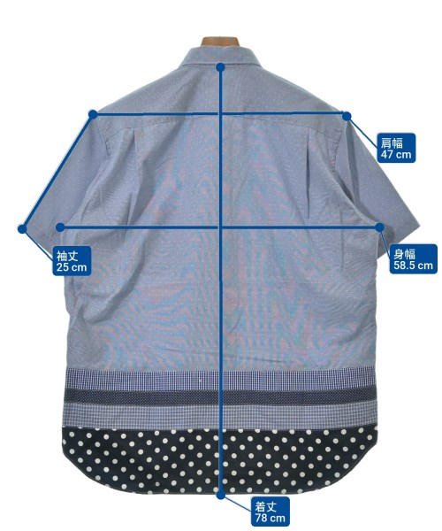 COMME des GARCONS HOMME（コムデギャルソンオム）カジュアルシャツ 青 サイズ:L メンズ/2200669227079
