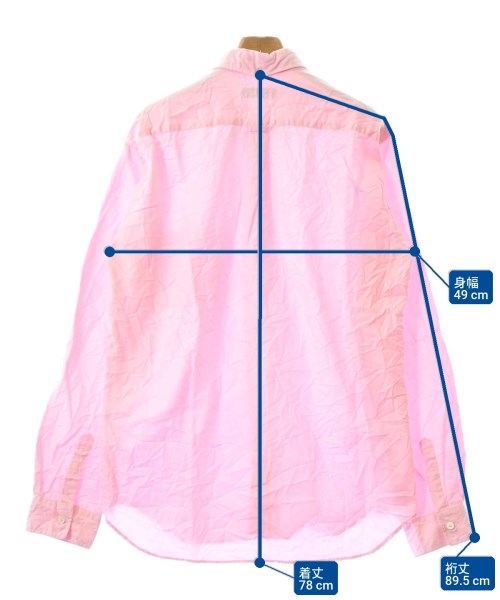 COMME des GARCONS HOMME（コムデギャルソンオム）カジュアルシャツ ピンク サイズ:M メンズ/2200675703451