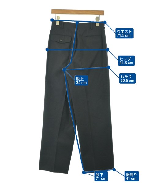 COMME des GARCONS HOMME（コムデギャルソンオム）スラックス 黒 サイズ:S メンズ/2200677226026