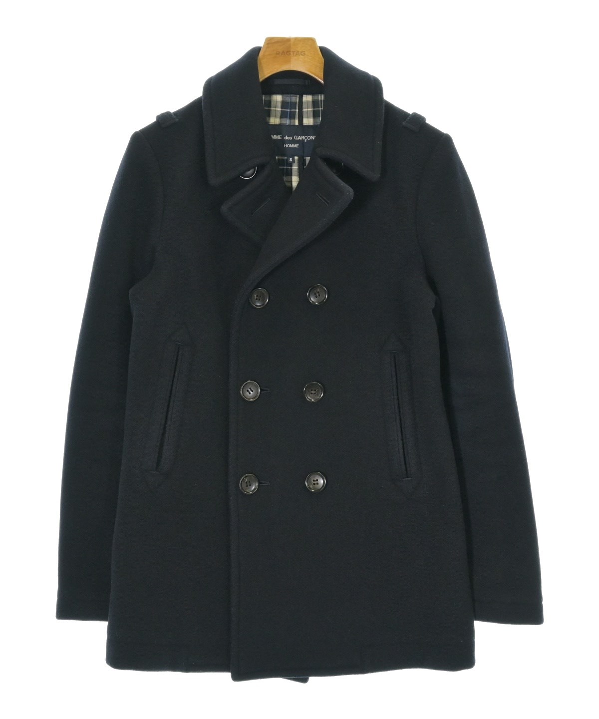 COMME des GARCONS HOMME ピーコート S ネイビー COMME des GARCONS