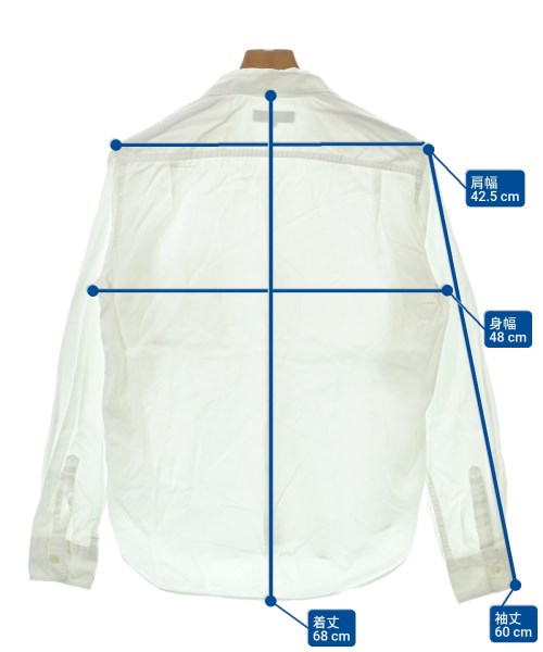 COMME des GARCONS HOMME（コムデギャルソンオム）カジュアルシャツ 白 サイズ:XS メンズ/2200678545010