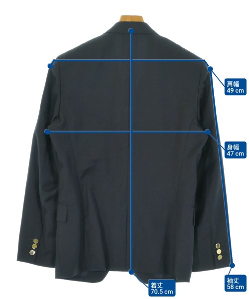 COMME des GARCONS HOMME（コムデギャルソンオム）テーラードジャケット 紺 サイズ:S メンズ/2200678930038