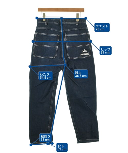 COMME des GARCONS HOMME（コムデギャルソンオム）デニムパンツ 紺 サイズ:XS メンズ/2200679356028