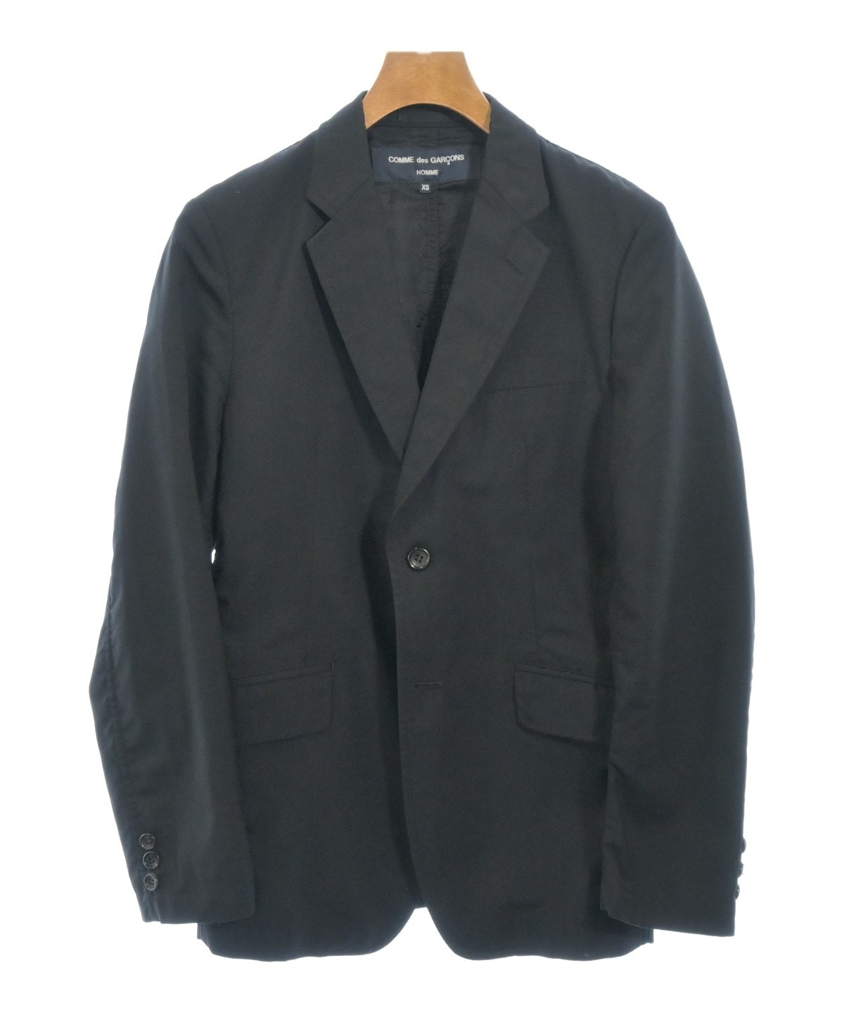 COMME des GARÇONS 黒 テーラードジャケット サイズＬ COMME des GARCONS HOMME（コムデギャルソンオム）テーラード