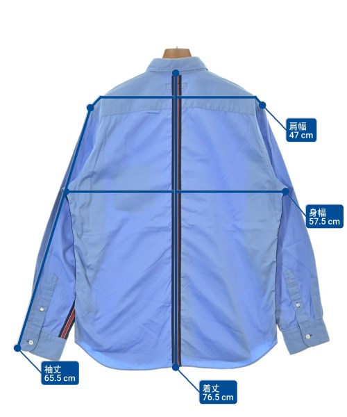 COMME des GARCONS HOMME（コムデギャルソンオム）カジュアルシャツ 青 サイズ:L メンズ/2200679587408