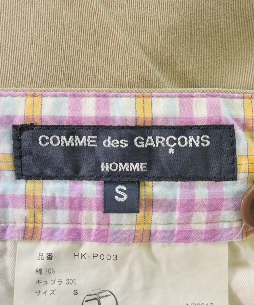 COMME des GARCONS HOMME（コムデギャルソンオム）チノパン ベージュ サイズ:S メンズ/2200680431080