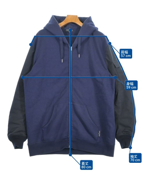 COMME des GARCONS HOMME（コムデギャルソンオム）パーカー 紺 サイズ:XL メンズ/2200680908018