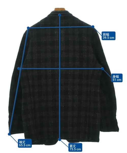 COMME des GARCONS HOMME（コムデギャルソンオム）カジュアルジャケット 黒 サイズ:M メンズ/2200681206021