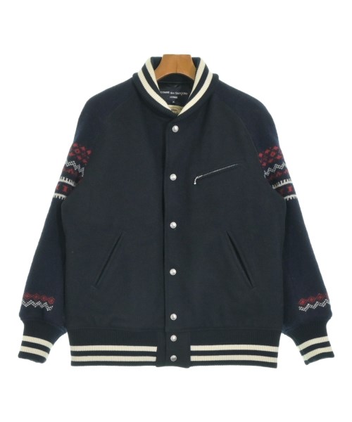COMME des GARCONS HOMME(コムデギャルソンオム)スタジャン 紺 サイズ:S/2200681626027